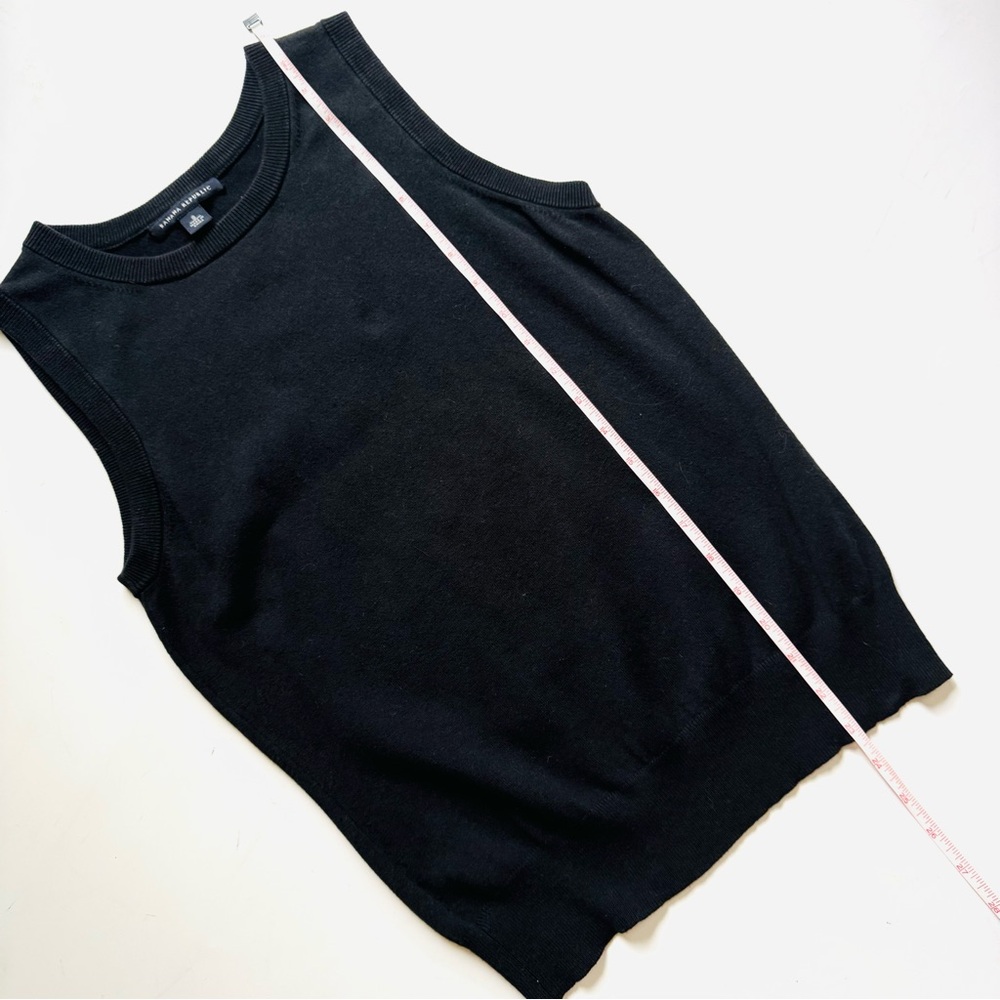 Banana Republic Black Knit Top Sleeveless Shell Black Size S - Picture 4 of 8